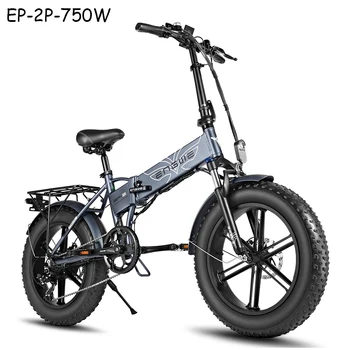 EP-2P-750W Galingas Variklis Elektrinis dviratis 48V12.8A elektrinis Dviratis 45KM/H 7Speeds Fat Tire dviračių 20*4.0 colių Kalnų Sniego ebike