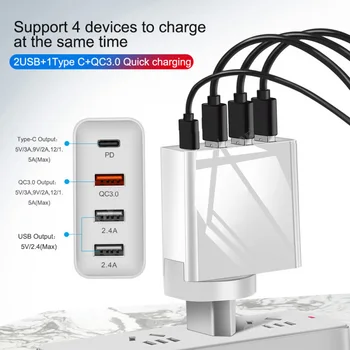 ES/JK Prijunkite USB Įkroviklis Greitai Įkrauti QC3.0, Telefono Adapteris, Skirtas 