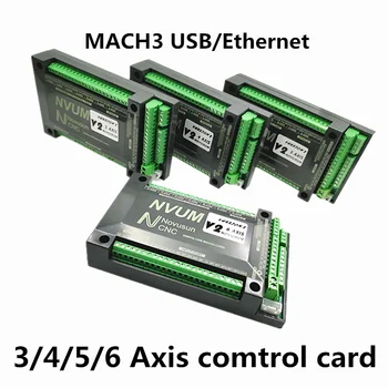 Ethernet /USB Mach3 Kortelės 200KHz CNC router 3 4 5 6 Ašies Judesio Kontrolės Kortelės Breakout Laive 