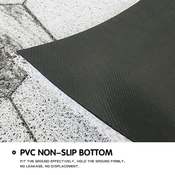 Europos stiliaus marmuro šešiakampis PVC namo durų kilimėlis namo aukšte vonios kojos padas dulkių įrodymas kilimas neslidus nereguliarus cuttable kilimas