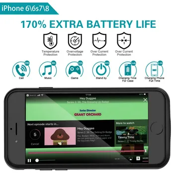Extpower Baterija, 3200mah Įkroviklis Išorės Atgal Pack Atveju Iphone 2020 SE 4.7 colių Baterija Atveju Galios Banko 