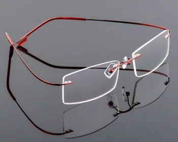 Eyesilove vyrų ultra-light Optiniai akinių rėmeliai Atminties Titano Lydinio Taškus optinis Rėmas Trumparegystė Recepto Akiniai