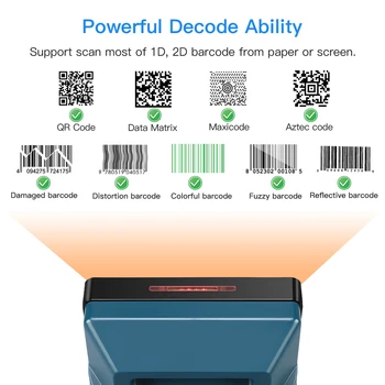 Eyoyo Didelis Darbastalio Barcode Scanner Įvairiakryptė Laidinio USB Barcode Reader 1D QR 2D Automatinė sistema Nuskaitymo Platforma Skaitytuvas