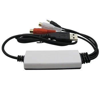 EZCAP USB Audio Capture Kasetės Į CD/MP3 Keitiklis, MP3, WMA, WAVE, Diktofonas Redaguoti Garso Skaitmeninis RCA R/L 3,5 mm garso įvesties