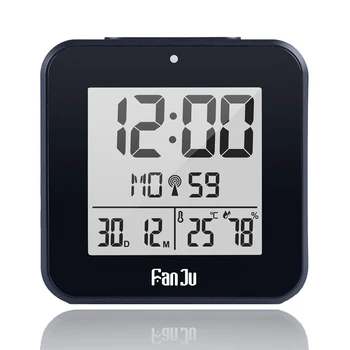 FanJu FJ3533 Skaitmeninis Laikrodis LED Temperatūros, Drėgmės, Dual Signalizacija Auto Apšvietimo Atidėjimo Terminas termometras Darbalaukio Stalo Laikrodis