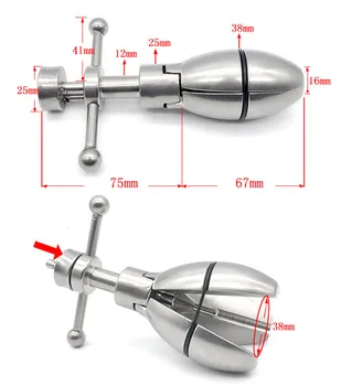 Fiksavimo butt plug,nerūdijančio plieno tempimo analinis dilator kištukas su užraktas,analinis pratęsimo žaislai dilatador analinis granulės kamuoliai, žaislai