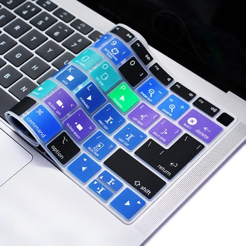 Final Cut Pro X Nuorodos Silikoninis Klaviatūros Viršelis Odos Naujausias MacBook Air 13