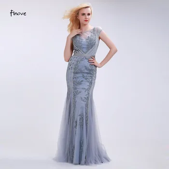 Finove Elegantiškas Undinė Vakaro Suknelės Ilgio 