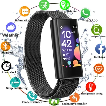 Fitness Tracker Laikrodžiai Kraujo Spaudimas Smart Watch Vyrų Vandeniui Smartwatch Moterų Širdies Ritmo Monitorius Pedometer WhatsApp Laikrodis