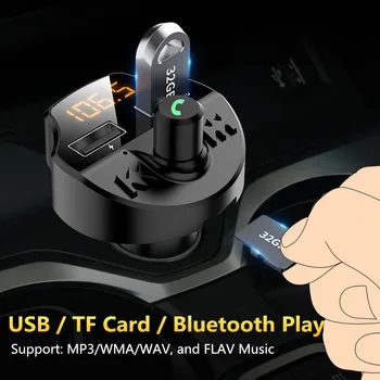 FM Siųstuvas Bluetooth Automobilinis MP3 Grotuvas LED Dual USB 4.1 Automobilinio Įkroviklio 3.1 Volvo XC60 XC90 S60 V70 S80 S40 V40 V50 XC70