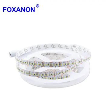 Foxanon 5M LED Juosta SMD 3014 204 LED/metras DC12V Vandeniui Balta / Šiltai Balta/Mėlyna Super Šviesus Lanksti LED Šviesos