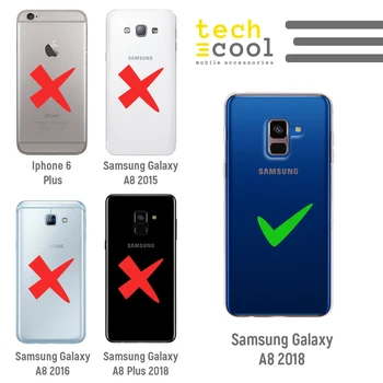 FunnyTech®Stand case for Samsung Galaxy A8 Silikono 2018 L prekės ženklai dviračiai