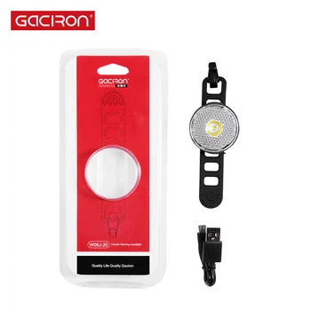 GACIRON Dviratį Įspėjimo Priekinių žibintų 20 Liumenų USB Mokestis Smart LED Lempos Vietoje šviesos 90° Vandeniui Dviračių šviesos Dviračių Priedai