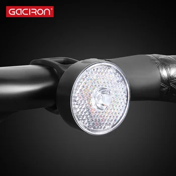 GACIRON Dviratį Įspėjimo Priekinių žibintų 20 Liumenų USB Mokestis Smart LED Lempos Vietoje šviesos 90° Vandeniui Dviračių šviesos Dviračių Priedai