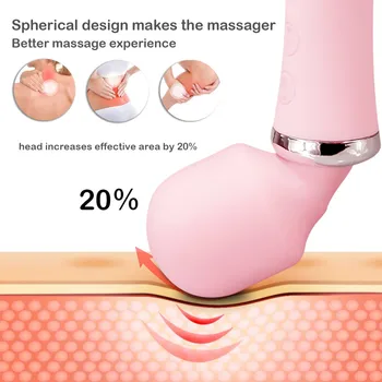 Galingas AV Vibratorius Silikoninis Dildo Sekso Žaislai, skirtas Moters Klitorio Stimuliatorius Magic Wand Vibratoriai Moterims G Spot Massager