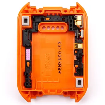 Galinį Dangtelį Būsto Duris Atveju, Galiniai Žiūrėti Juosta Baterijos Dangtelio Silikono Dirželis Samsung Galaxy Pavarų V700 SM-V700 Geltona Oranžinė
