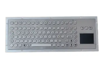 Gamyklos kaina 89 pagrindiniai mygtukai Šešiakampis keycap nerūdijančio plieno, vandeniui atspari klaviatūra su F funkcinių klavišų ir touchpad apie alibaba