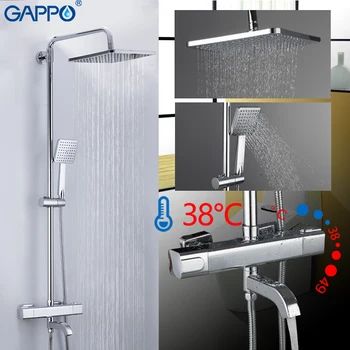 GAPPO Dušo sistema dušo maišytuvas vonios maišytuvas vonios kambarys, dušas, vonia krioklys, maišytuvas, dušo galvutė nustatyti, termostatiniai maišytuvai