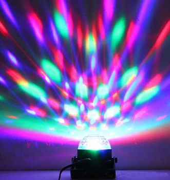 Garso Aktyvuotas RGB Diskoteka Kamuolys LED Scenos Šviesos Lazerinius Projektorius, Šviesos Lempa Su Recmot Valdytojas Kalėdų Vakarėlį šviesos Vaikai Dovana