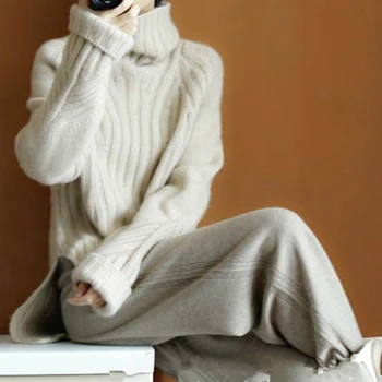 Gejas Ainyu Europos stiliaus naujas moterims megztiniai mados 2020 moterų golfo kašmyro megztinis moterims megztų megztinių Prarasti viršūnės
