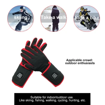 Gelbėtojas lady šildymo pirštinės žiemą šiltas elektros pirštinės lauko sporto jojimo slidinėjimo jaustis gerai, jutiklinis ekranas jautrus