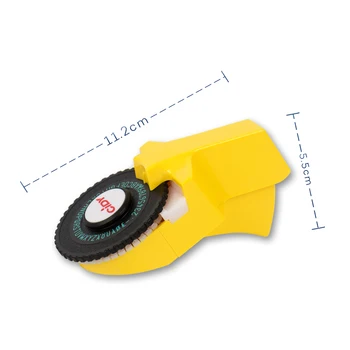 Geltona Spausdintuvas su 9mm etiketės Juostos MOTEX E101 etikečių spausdintuvas Vadovas label maker Mašinėlę už dymo įspaudas label maker