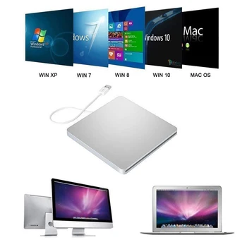Geriausias Naujas Apple iMac 2013 A1224 A1311 A1225 USB Išorinis Optinis įrenginys 8X DVD Grotuvas DVD-ROM Combo 24X CD-RW įrašymo įrenginys