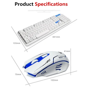 Glausta Wireless Keyboard Mouse Combo Kit 