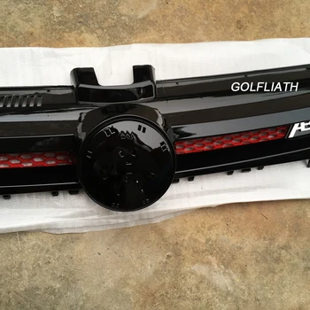 GOLFLIATH V-W Golf MK7 Priekiniai Centras Grotelės Black Chrome ABS Radiatoriaus Kapoto Viršutinės Grotelės golfo 7