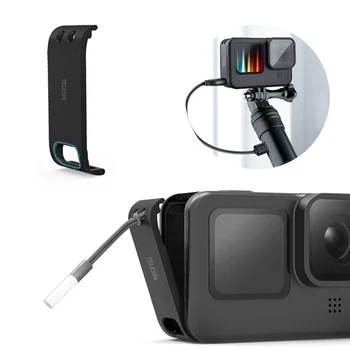 GoPro 9 Įkraunamus Pusės Padengti Atveju Pakeitimas, Baterijos Dangtelis, Durų Padengti Gali Už GoPro Hero Juodosios 9 Sporto Fotoaparato Priedai
