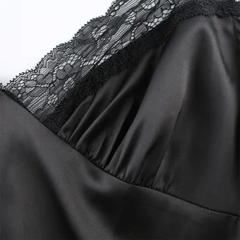 Gothblack Seksualus Slim Sudurti Nėrinių Mini Suknelė Gotikos Moterų Spagečiai Dirželiai Vientisos Spalvos, Tuščiavidurė Iš Moteriška Suknelė Naujas Naktinis Klubas Suknelė