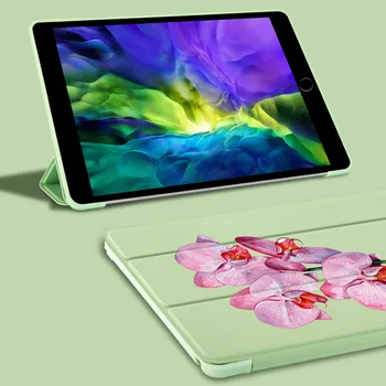 Gražus Gėlių iPad Dėklai iPad Oro 1 2 Coque Minkšto Silikono Atgal Funda Apsauginis gaubtas, 