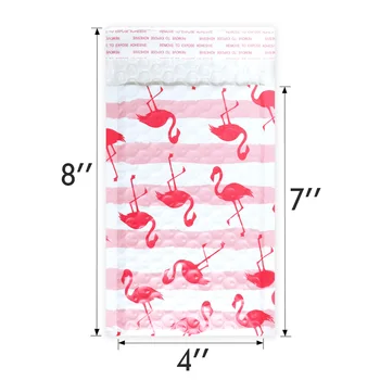 Greitas Siuntėjus 10VNT 4x7inch 120x180mm Kūrybos Pink Flamingo Dizaino Poli Burbulas Siuntėjus Laivybos Vokai Boutique Užsakymą Maišai