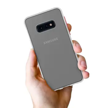 Gyvsidabrio Goospery Persikų Sodo Bamperis Matinis baigtas Hibridinis Apsaugos Slim Case for Samsung Galaxy S10 S20 Plius S10e S20 Ultra