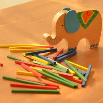 Gyvūnų Balansavimo Nelyginant Dramblys Kupranugaris Medinis Žaislas Montessori Balansas Žaidimo Pradžioje Mokymosi Švietimo Žaislai Vaikams