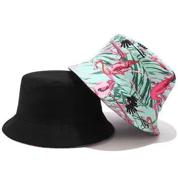 Gėlių lapų atogrąžų spausdinti žvejys skrybėlę vasarą ponis skrybėlę paplūdimio UPF 50+ apsauga nuo saulės kibirą kepurės moterims, vyrams, bob 11 SPALVŲ