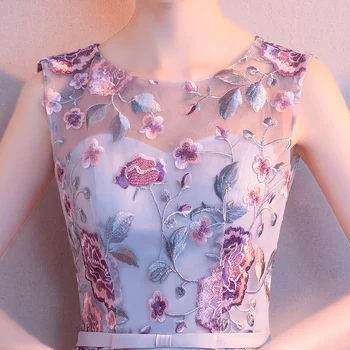 Gėlių Nėrinių Homecoming Suknelės Elegantiškas O-kaklo, Rankovių Trumpas Baigimo Suknelės 2019 ypatinga Proga Suknelės