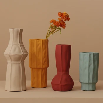 Gėlių Vaza Šiaurės Stiliaus Keramikos Vaza Villa Modelis Kambarys Vaza Gėlių Dizaineris Buto Apdaila, Namo Vaza Gėlėms