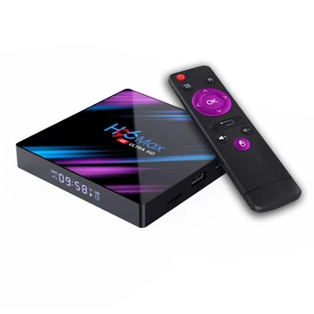 H96 Max RK3318 Android 10.0 Smart TV Box 4G+32G Quad Core 4K HD 2.4 G/5G WiFi, už Netflix, 