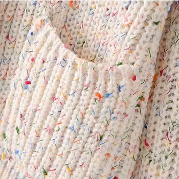 Harajuku V-Kaklo, ilgomis Rankovėmis Vieną Krūtinėmis Kišenėje Prašmatnus Trikotažo Moterų Megztinis korėjos Stiliaus Kolegija Stiliaus Mados Moterų Megztinis