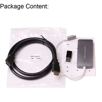 HDMI C Tipo USB 3.0 1080P TV Programų PC Žaidimo Video Capture Card Diktofono 