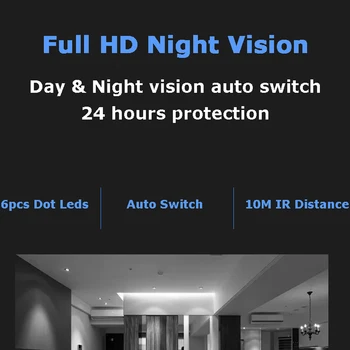 Hebeiros HD 1080P Įkrovimo Baterija (akumuliatorius Mini Kamera, 360 Laipsnių Sukimosi IP Kamera, Dviejų krypčių Pokalbių Saugumo Sureveillance Wifi Kamera