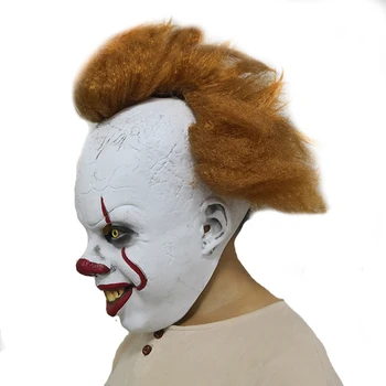 Helovinas 2019 Joker Pennywise Kaukė Stephen King Ji Skyrius Dvi 2 Cosplay Latekso Baisu Prop Maskuotis rekvizitai