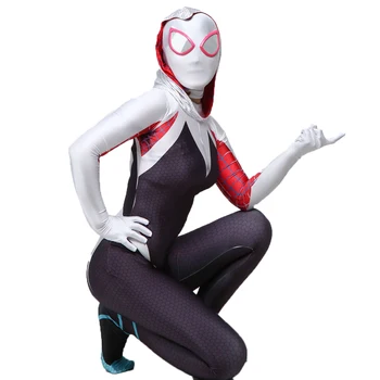 Helovinas Gwen Mergina Stacy Cosplay Kostiumų 3D Spausdinimo Skrybėlę Kaukė Nuodai Zentai Spandex Kostiumai Vaikams Suaugusių Moterų Bodysuits Suknelė Iki