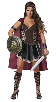 Helovinas Xena Gladiatorių Cosplay Kostiumų Moterų Spartan Kariai Suknelė Romėnų Kareivis Išgalvotas Suknelė