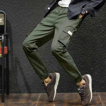 Hip-hop Kelnės Vyrams Prarasti Poilsiu Kelnes Streetwear Haremo Kelnės Drabužius Kulkšnies ilgio Kelnės Harajuku Sporto Atsitiktinis