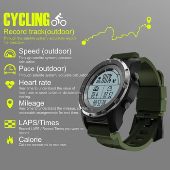 HOMEBARL S966 GPS Smart Watch Vyrų Širdies ritmo Monitorius Oro Slėgio Fitness Tracker Laikrodis, Kompasas Aukštis Sporto Smartwatch