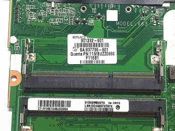HP ProBook 450 G3 Nešiojamas Plokštė 830931-601 830931-501 901232-601 830931-001 I5-6200U DA0X63MB6H1 visiškai išbandyta