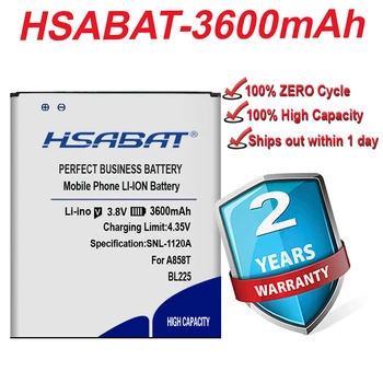 HSABAT 3600mAh Baterija Lenovo A858T A785E S8 A708T A628T A620T A780E A688T S898t+ S580 BL225 Baterija