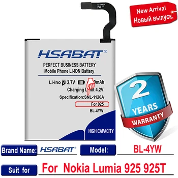 HSABAT 4650mAh BL-4YW Baterija Nokia Lumia 925 925T